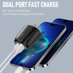 C20 PD 20W Super Fast Charging Charger Dual Type-C & USB Port Adapter Suitable For Iph 15